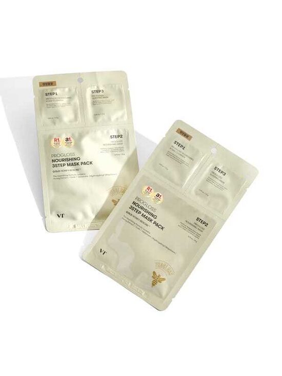 Питательная 3-шаговая маска с прополисом и золотом VT Cosmetics Progloss Nourishing 3step Mask 